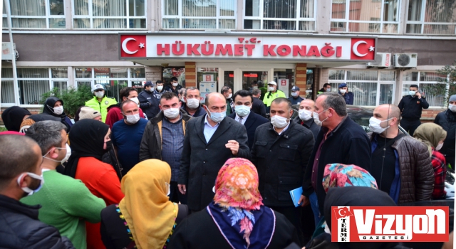 Terme’de minibüsçüler ayaklandı, gerginlik yükseldi