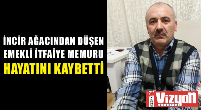 İncir ağacından düşen emekli itfaiye memuru hayatını kaybetti