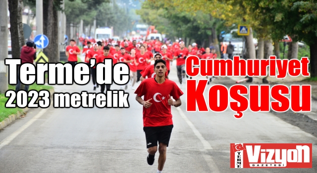 Terme’de 2023 metrelik Cumhuriyet Koşusu