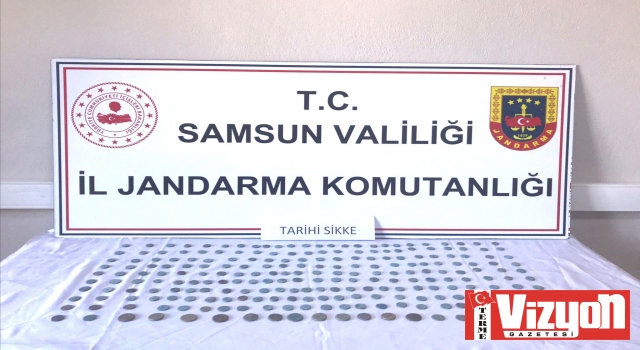 Terme’de jandarma tarihi sikke ele geçirdi