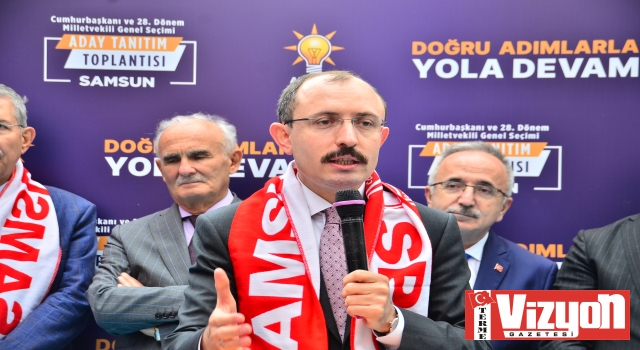 Bakan Mehmet Muş Terme’den seslendi: “Kurumu zarara sürükleyen birine Türkiye’yi emanet edemeyiz”