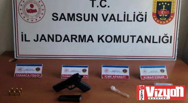 Terme’de otomobilde uyuşturucu bulundu