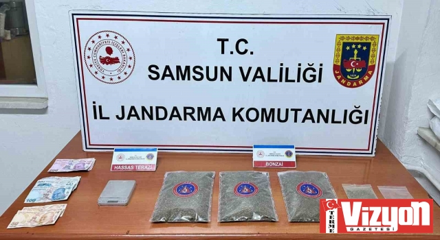 Terme’de evinde 1 kilo bonzaiyle yakalandı!