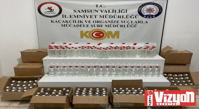 455 litre etil alkol ele geçirildi