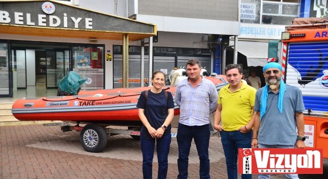 TAKE’ye Samsun İtfaiyesi’nden büyük destek