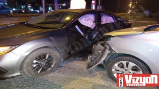 Terme’de korkutan trafik kazası: 2 yaralı