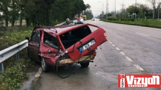 Terme’de trafik kazası: 2 yaralı