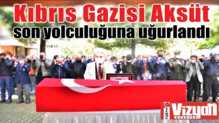 Kıbrıs Gazisi Aksüt son yolculuğuna uğurlandı