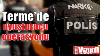 Terme’de uyuşturucu operasyonu