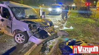 Terme’de trafik kazası: 1 yaralı