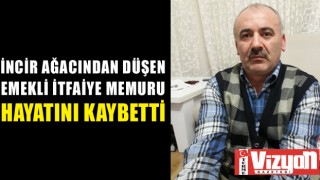 İncir ağacından düşen emekli itfaiye memuru hayatını kaybetti