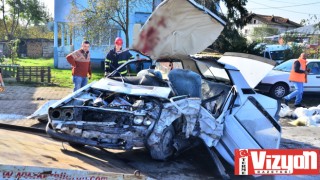 Terme’de hastane dönüşü ölümlü kaza: 2 ölü, 2 yaralı