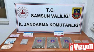 Terme’de evinde 1 kilo bonzaiyle yakalandı!