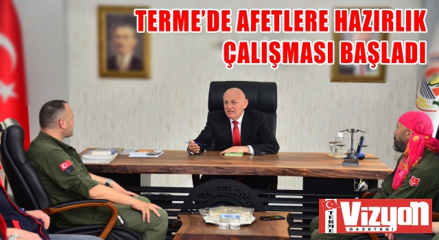 Terme’de afetlere hazırlık çalışması başladı