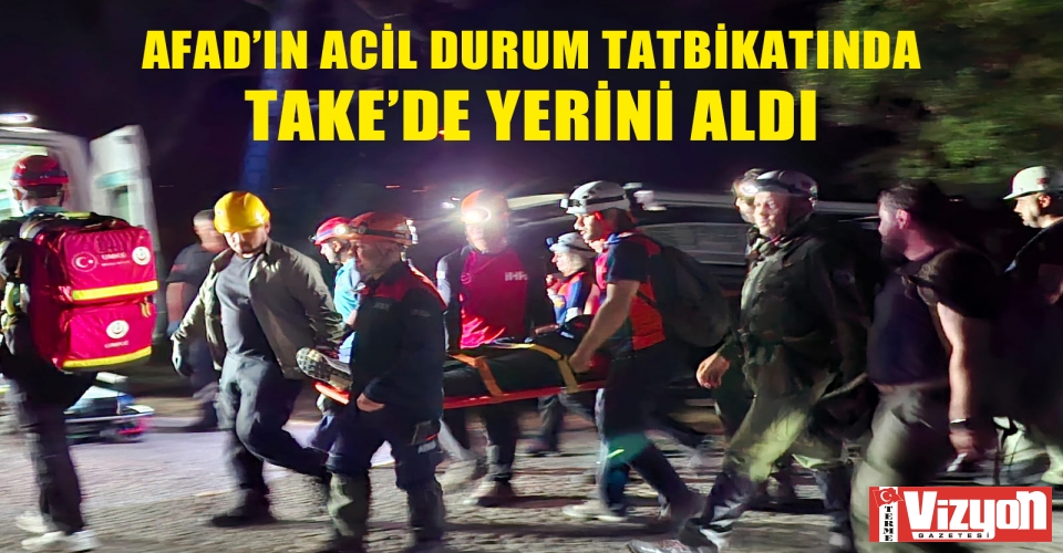 AFAD’ın acil durum tatbikatında TAKE’de yerini aldı