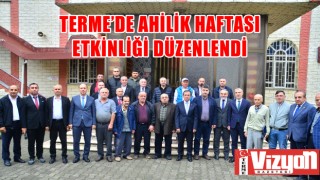 Terme’de Ahilik Haftası Etkinliği Düzenlendi
